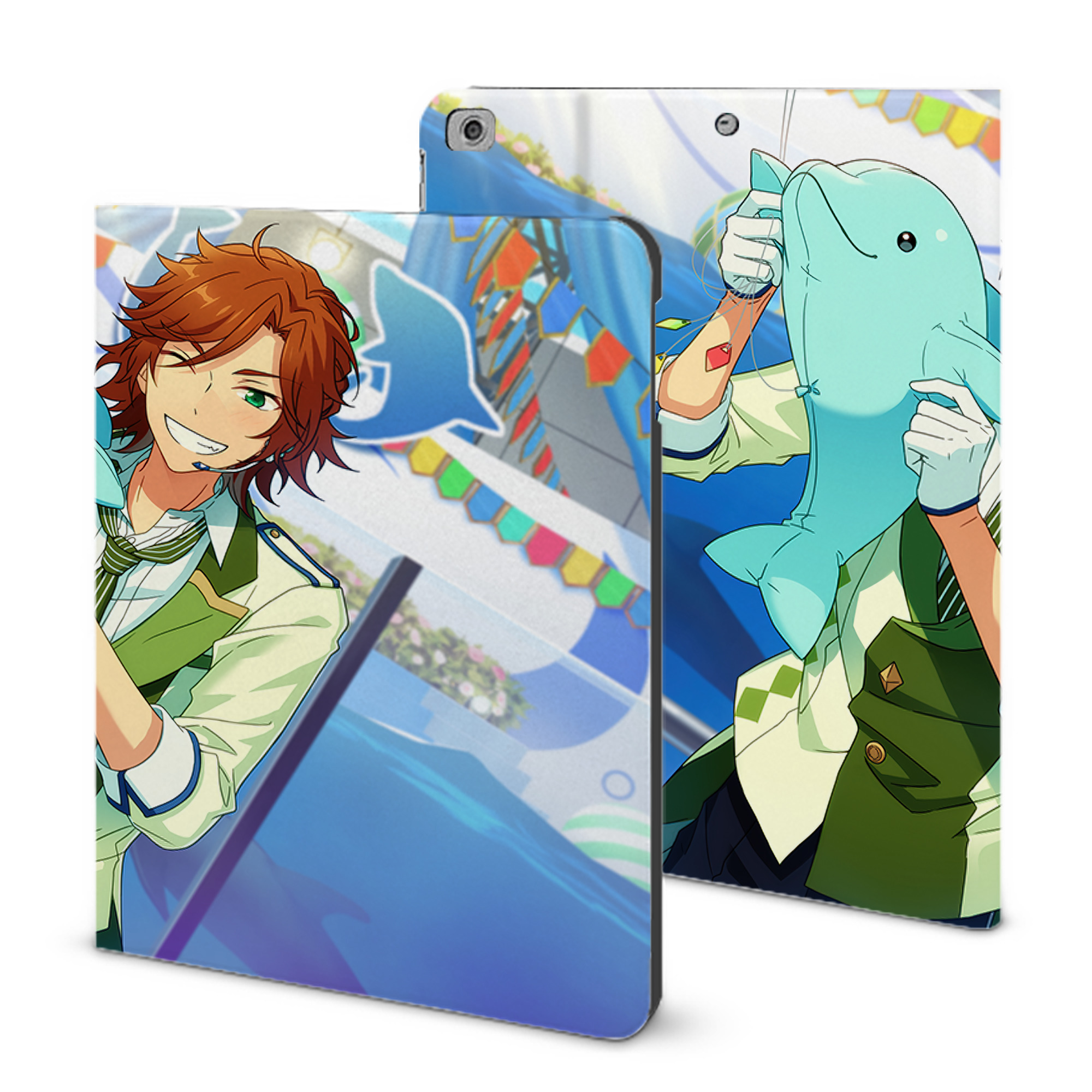 （画像用） あんさんぶるスターズ! Ensemble Stars IPad ケース ブック型 PUレザー TPU 耐衝撃 軽量 薄型 ペン収納なし 全面保護 IPad 各モデル対応